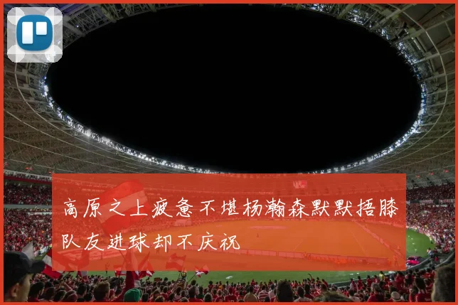 高原之上疲惫不堪杨瀚森默默捂膝队友进球却不庆祝